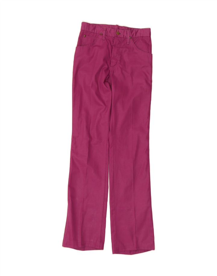 WRANGLER Womens Straight Casual Trousers W29 L32 Purple Nylon Vintage Wrangler and Second-Hand Wrangler from Messina Hembry 