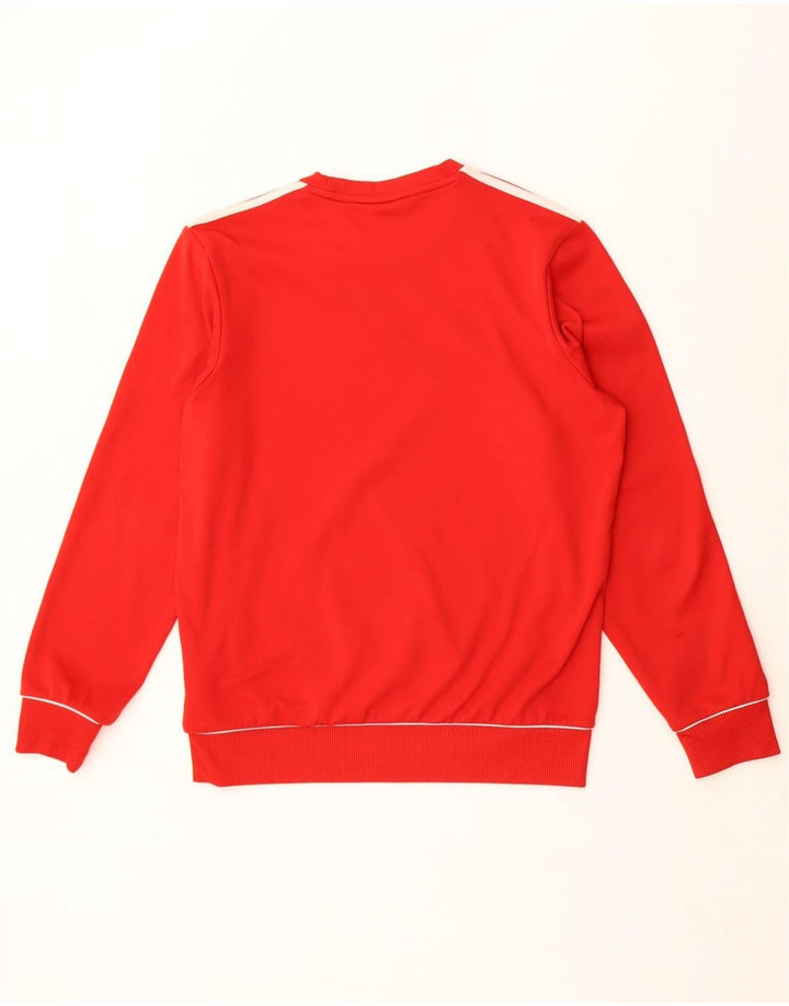 Adidas Mens Climawarm Moletom Jumper UK 38/40 Médio Poliéster Vermelho