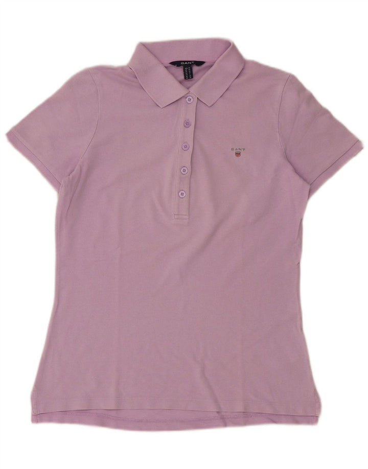 Camisa polo feminina Gant UK 12 algodão roxo médio