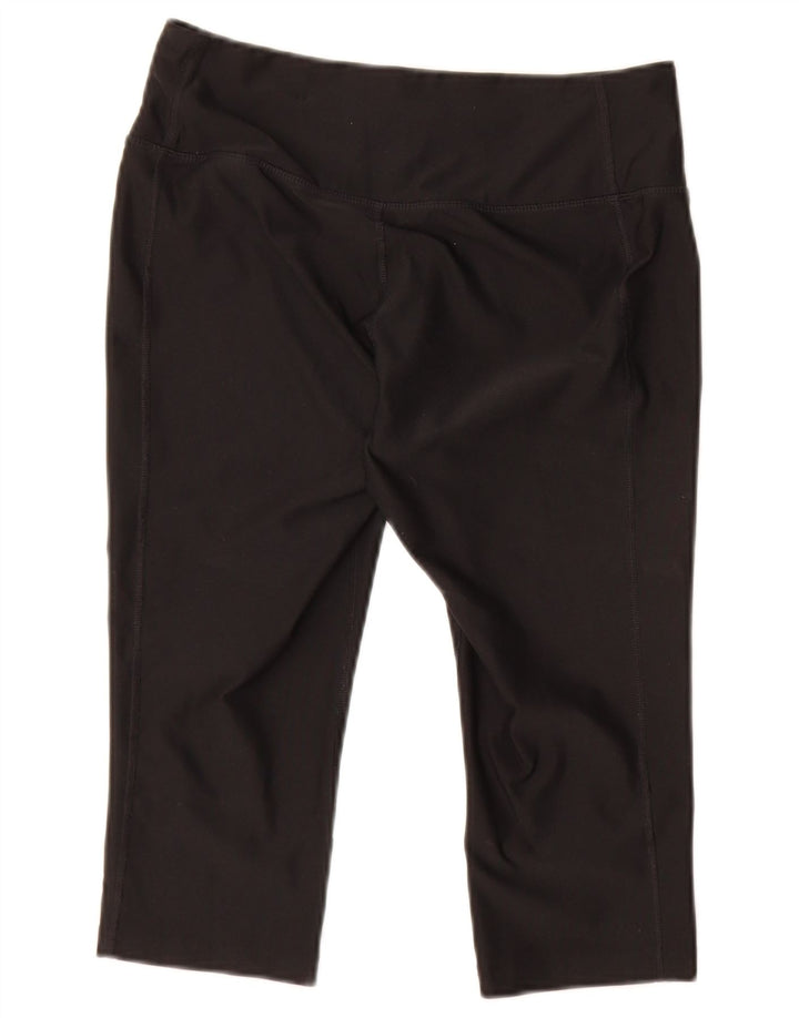 Leggings Nike Capri Femininas UK 10 Pequenas Poliéster Pretas