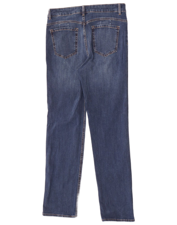 Marks & Spencer Feminino The Magic Slim Jeans UK 12 Médio W30 L30 Azul