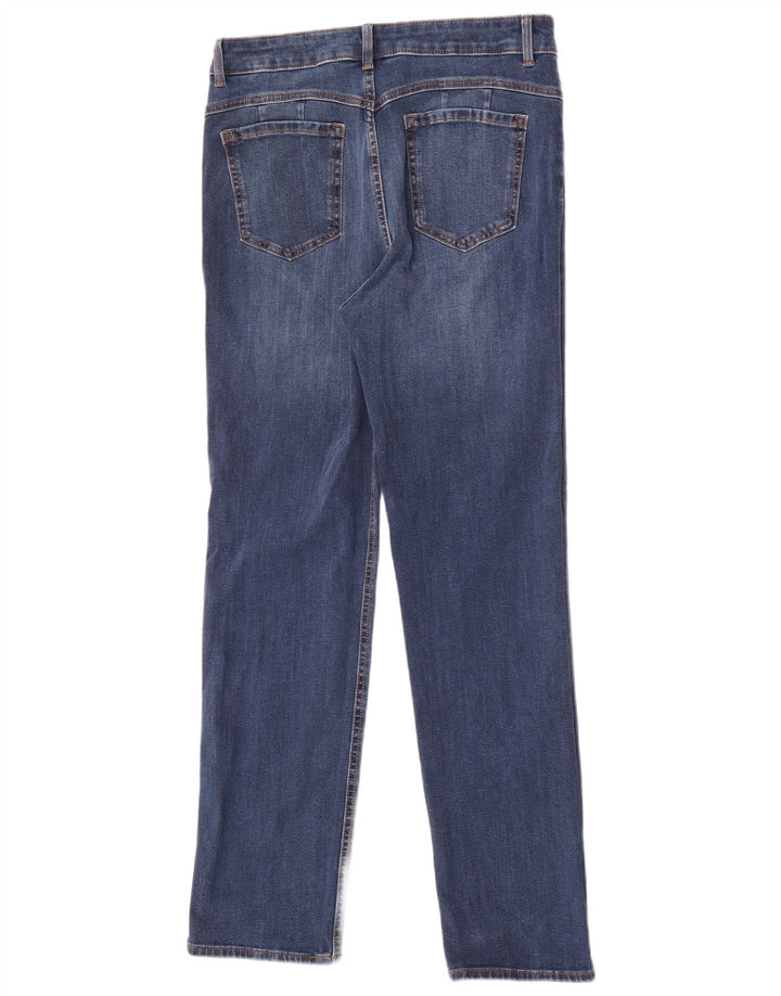 Marks & Spencer Feminino The Magic Slim Jeans UK 12 Médio W30 L30 Azul