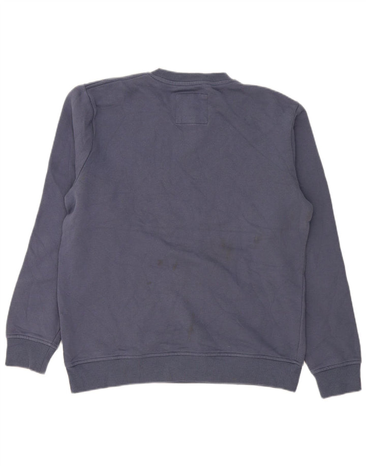 Crew Clothing Mens Moletom Jumper Médio Algodão Azul
