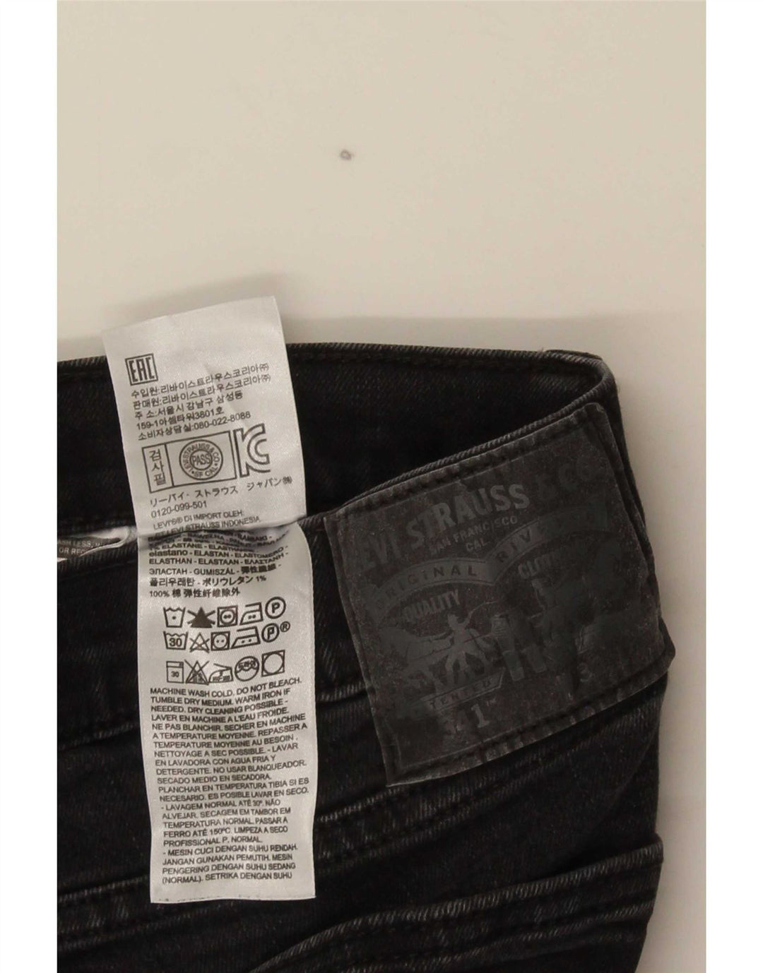 Levi's Masculino 541 Straight Jeans W32 L32 Cinza Algodão