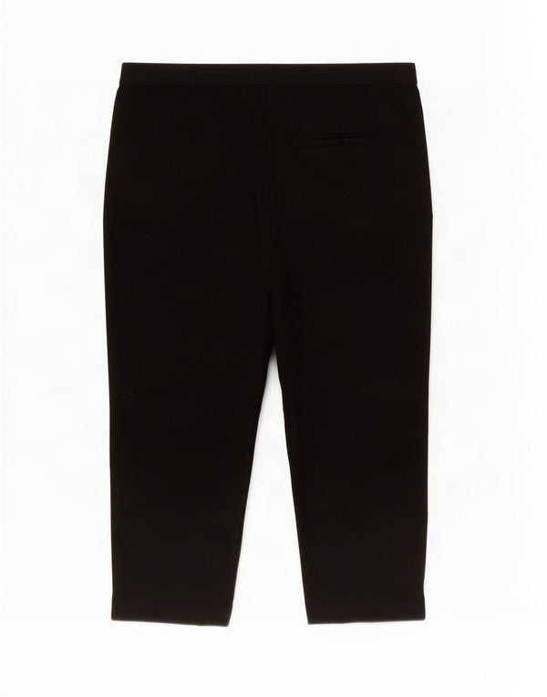Calça Capri Regular Feminina Marks & Spencer Reino Unido 14 Grande W34 L24 Preta