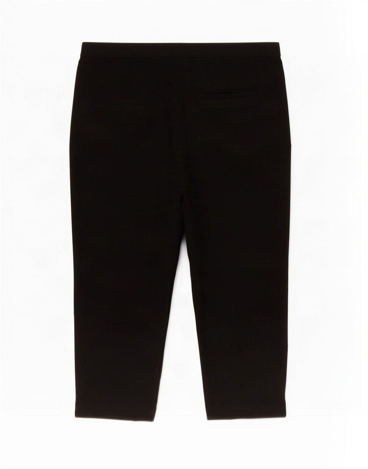 Calça Capri Regular Feminina Marks & Spencer Reino Unido 14 Grande W34 L24 Preta