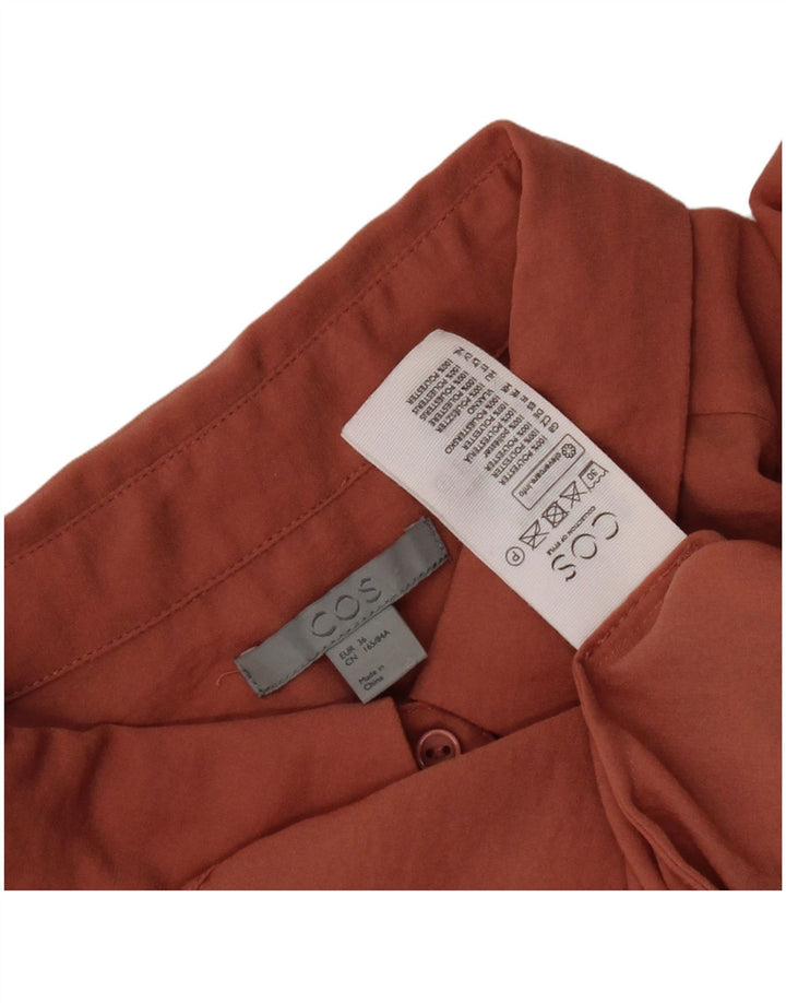 Cos Womens Camisa Oversized Vestido UE 36 Pequeno Poliéster Laranja