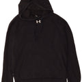Under Armour Masculino moletom com capuz pequeno algodão preto