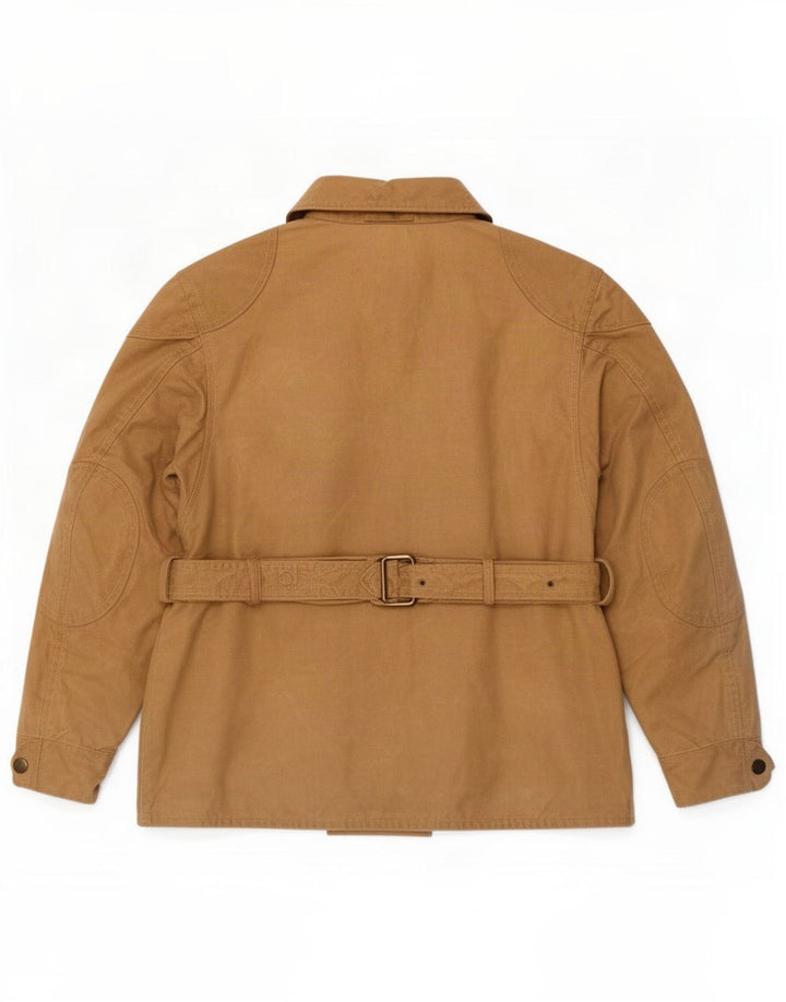 Jaqueta masculina de algodão encerado Belstaff Reino Unido 40 grande marrom