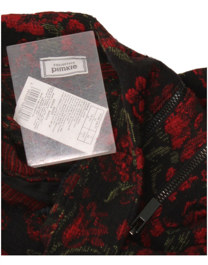 Minissaia feminina de cintura alta PIMKIE IT 42 médio W26 algodão floral vermelho