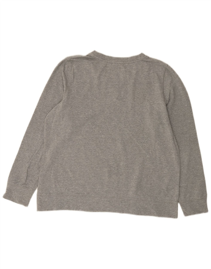 Suéter gráfico feminino L.L.BEAN Reino Unido 16 grande algodão cinza
