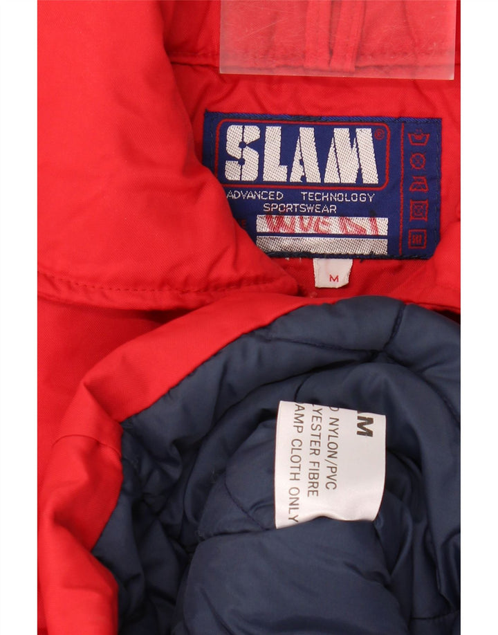 Jaqueta acolchoada masculina SLAM UK 38 nylon vermelho médio