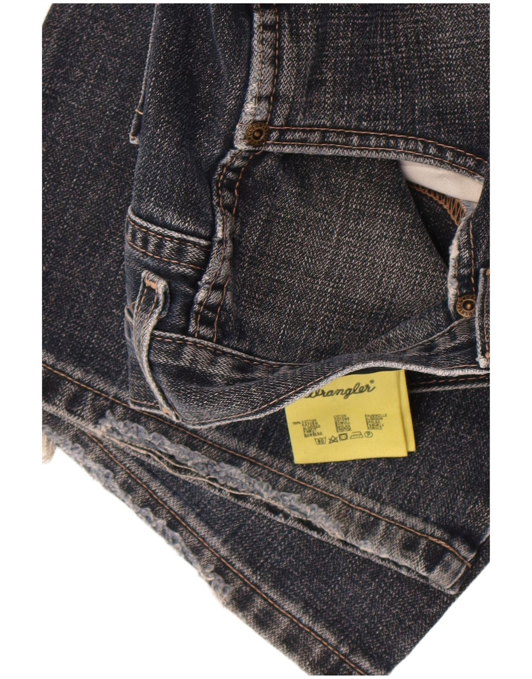 Wrangler Mens Bootcut Jeans W34 L30 Azul Marinho Algodão