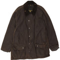 Jaqueta masculina Barbour Beaufort solta de algodão encerado UE 48 marrom médio