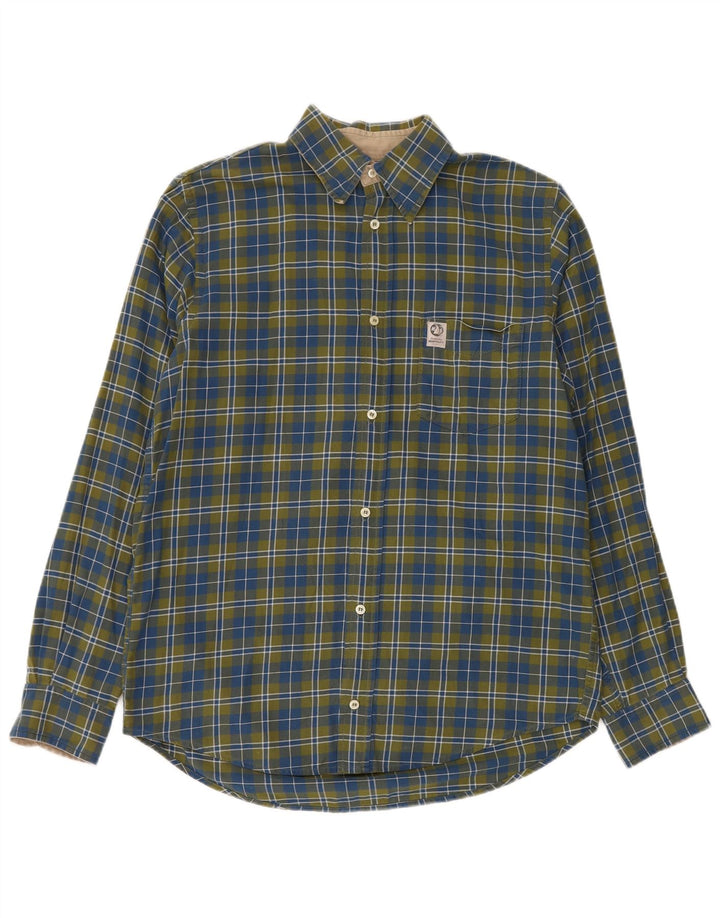 Camisa masculina de flanela Murphy & Nye Sailmakers grande algodão xadrez verde