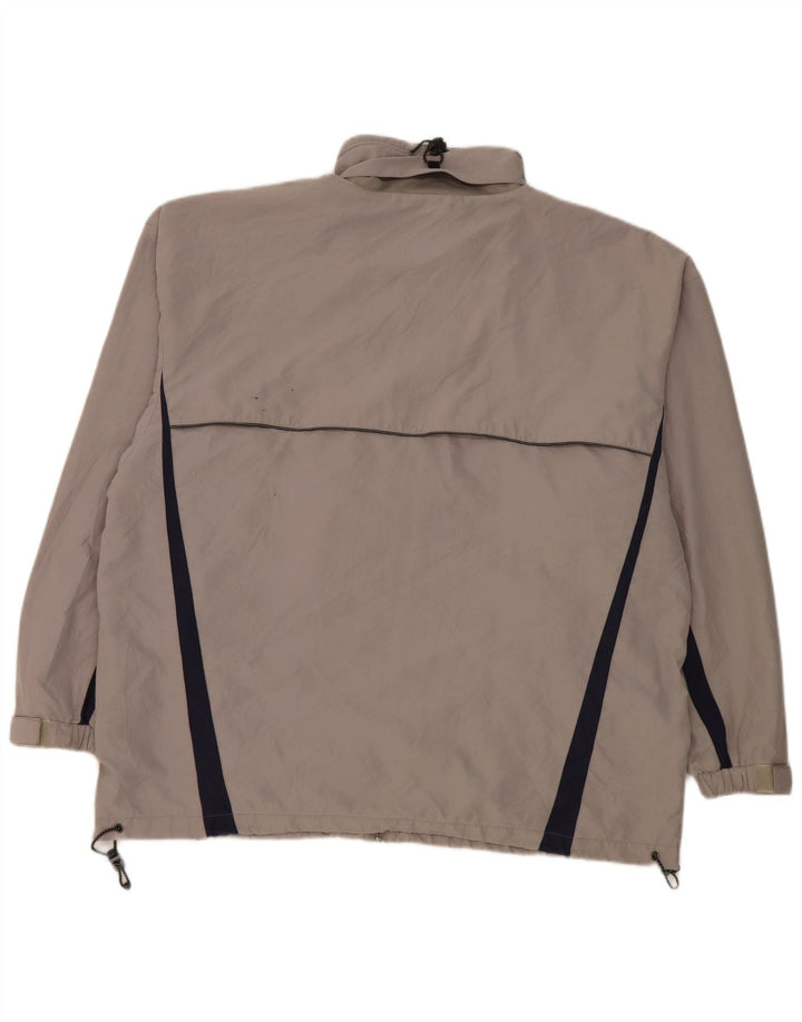 Jaqueta de chuva masculina Champion UK 42 XL cinza colorblock poliéster