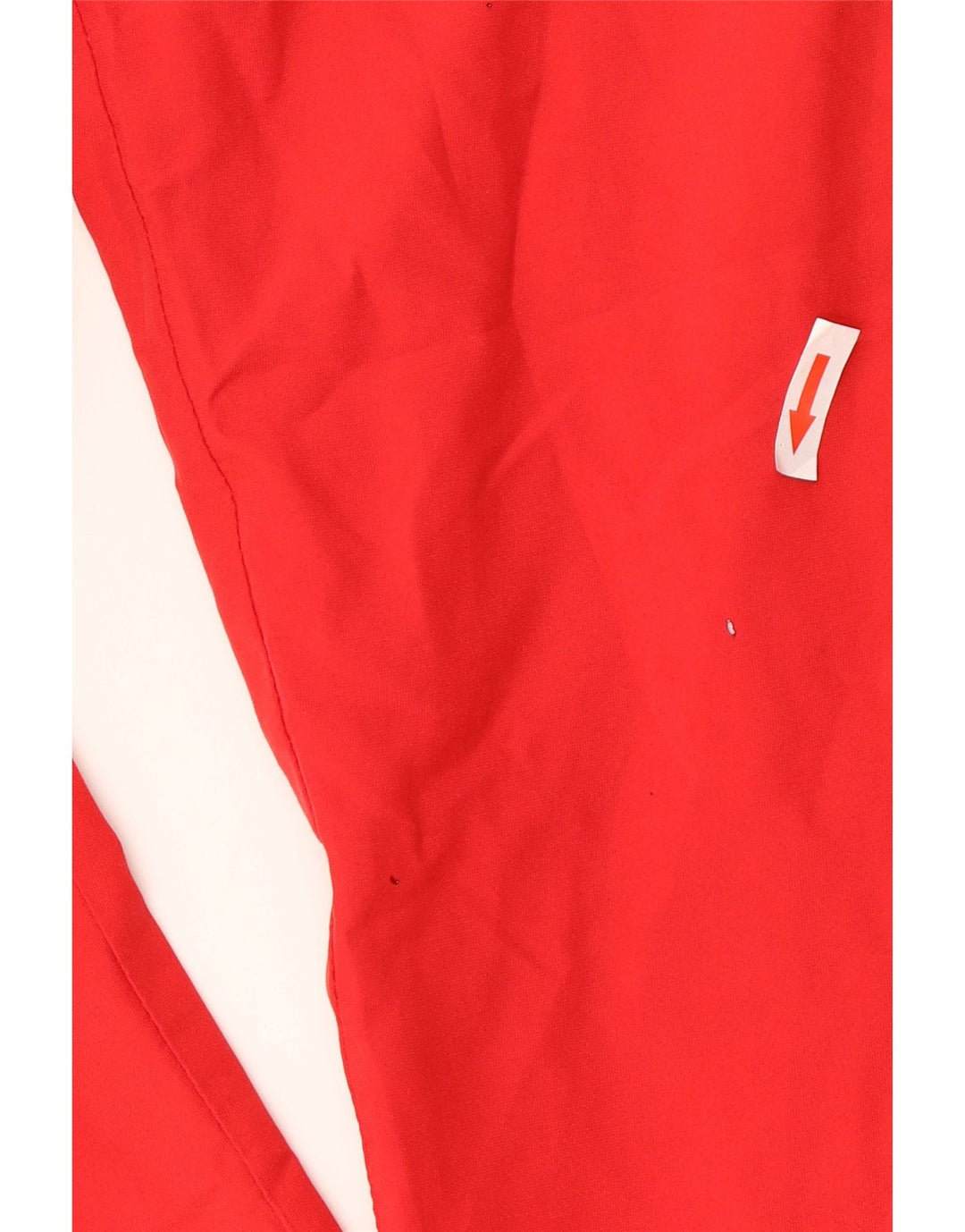 Calças de treino masculinas Adidas UK 44/46 poliéster vermelho grande