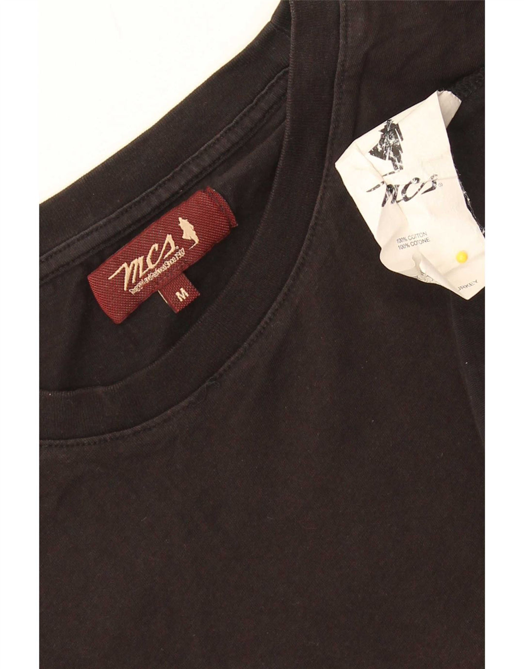 Marlboro Classics Mens Camiseta Top Médio Algodão Preto