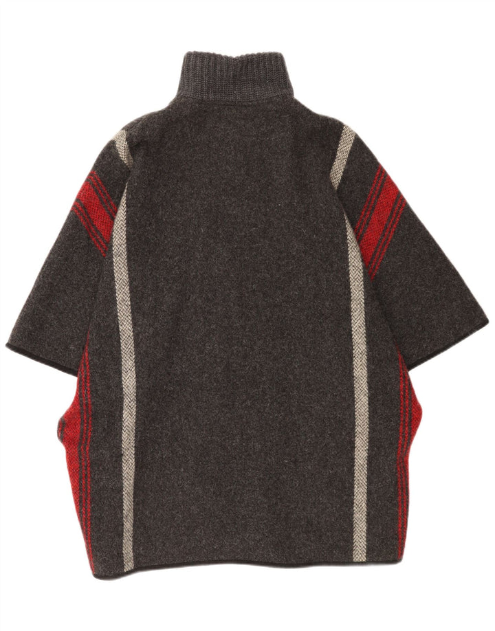 Suéter cardigã grande feminino Massimo Dutti Reino Unido 14 cinza médio