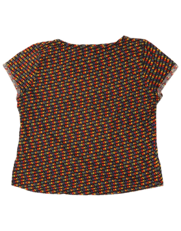 Desigual Camiseta Feminina Gráfica Top UK 20 2XL Multicolorido