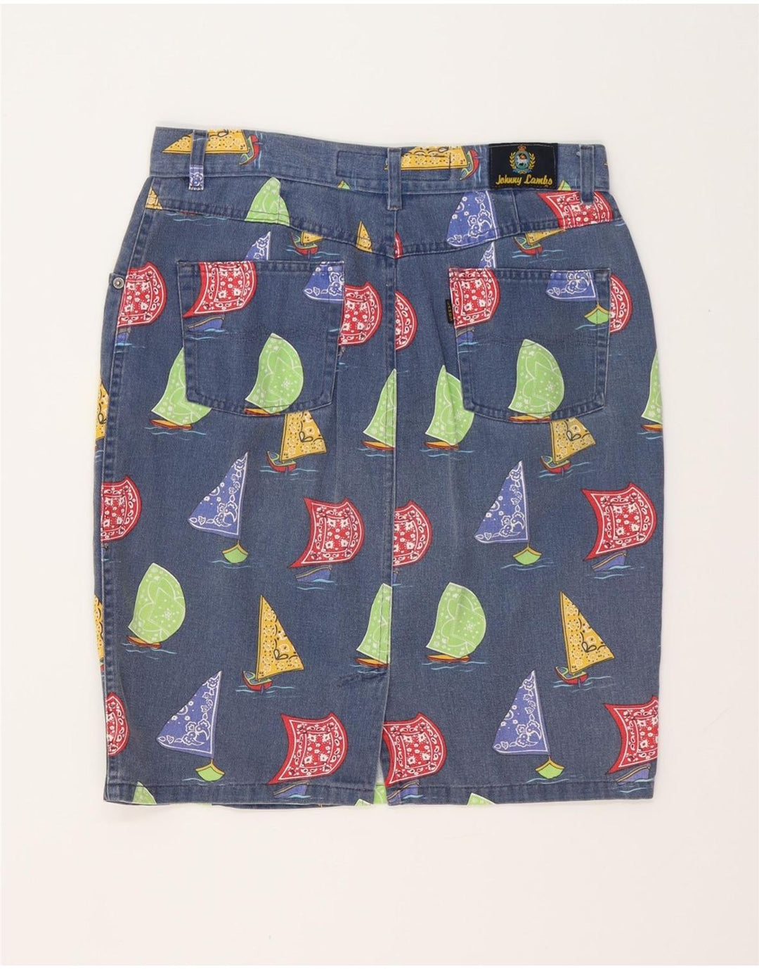 Saia jeans feminina JOHNNY LAMBS para iate IT 50 XL W32 azul