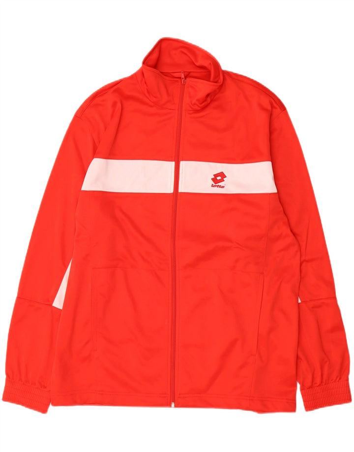 Lotto Mens Treino Top Jaqueta Grande Colorblock Vermelho