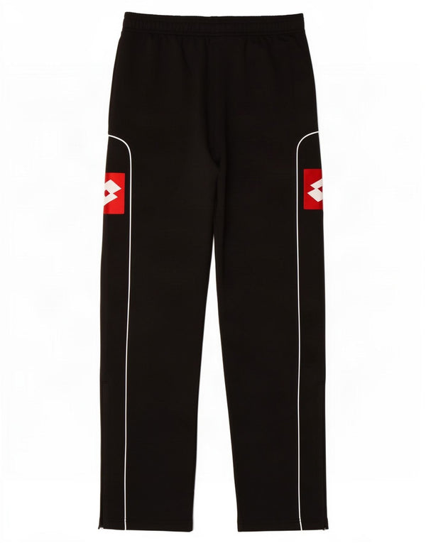 Calça esportiva masculina Lotto com estampa gráfica média preta em poliéster