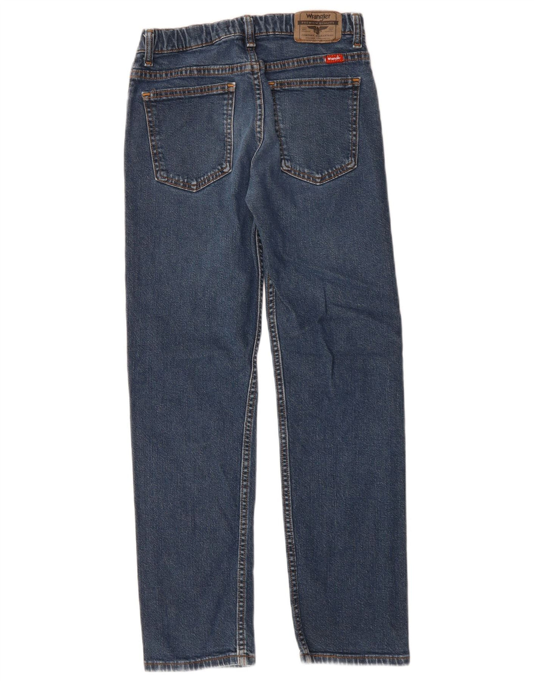 Wrangler Boys Straight Jeans 13-14 Anos W26 L27 Azul Algodão