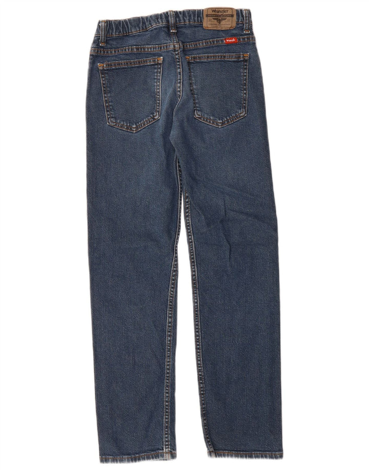 Wrangler Boys Straight Jeans 13-14 Anos W26 L27 Azul Algodão