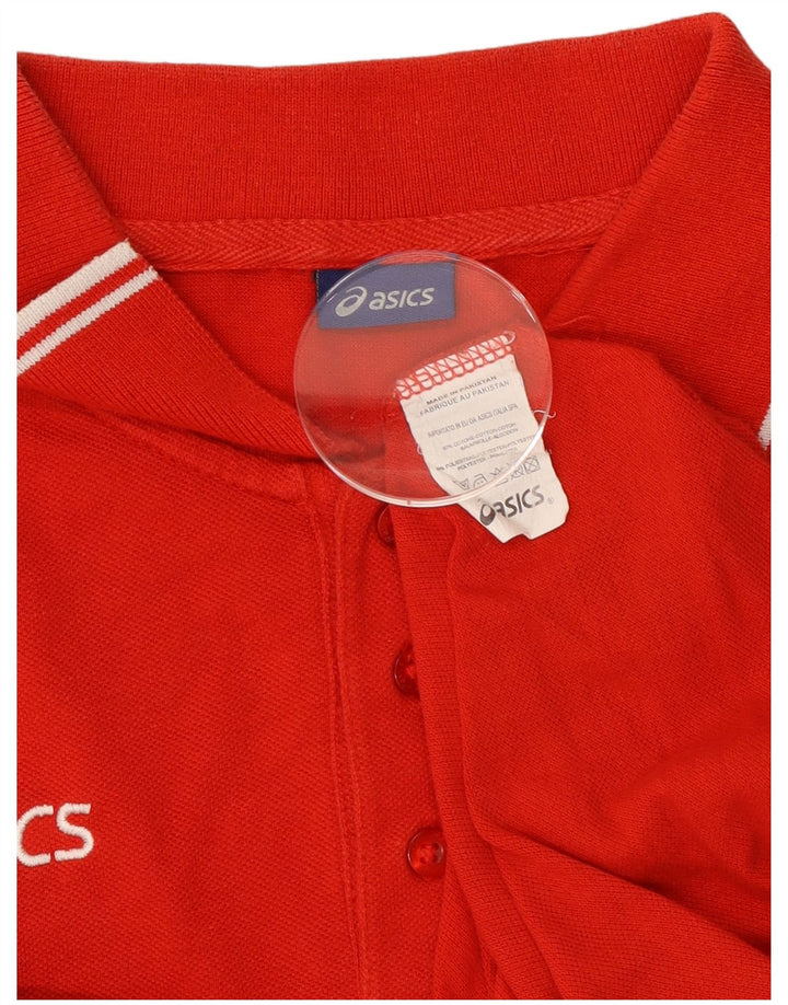 Camisa polo masculina Asics 3XL algodão vermelho