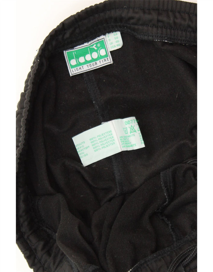 Calça de treino masculina DIADORA UK 46 XL poliéster preto