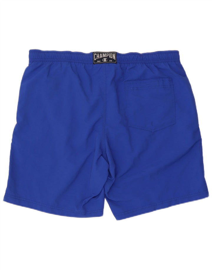 Shorts de natação masculino gráfico CHAMPION 2XL poliéster azul