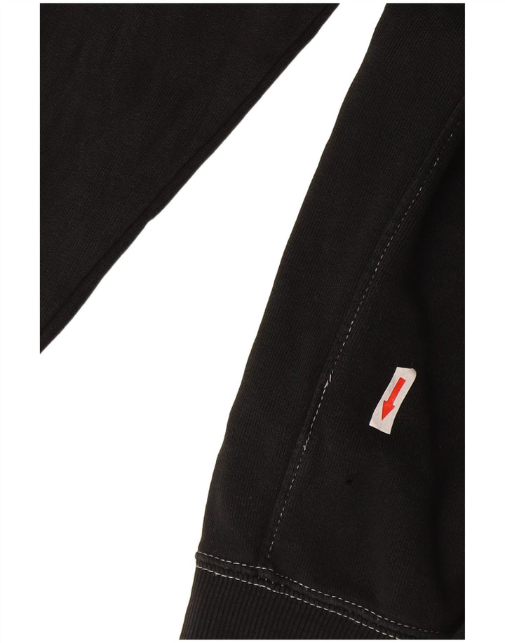 Zara Mens Hoodie Jumper Pequeno Preto