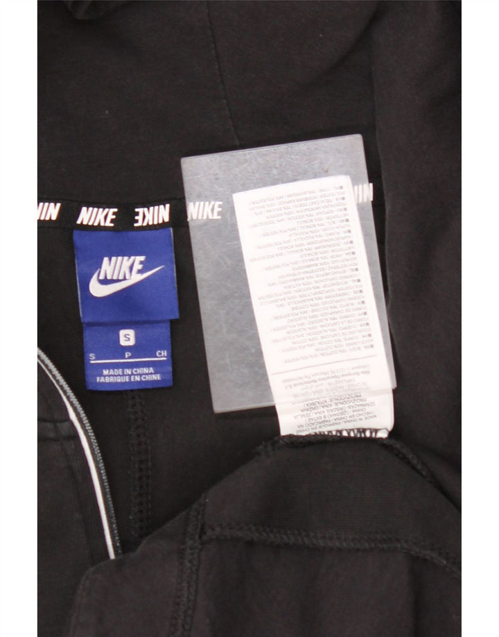 Moletom com capuz feminino Nike Oversized com zíper e gola UK 10 pequeno preto