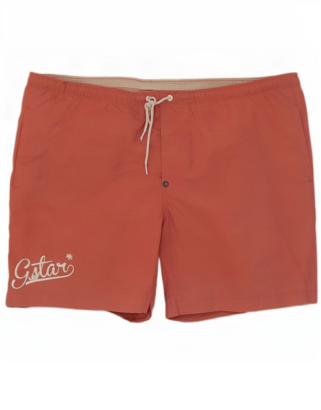 G-Star Mens Graphic Natação Shorts Grande Poliéster Vermelho