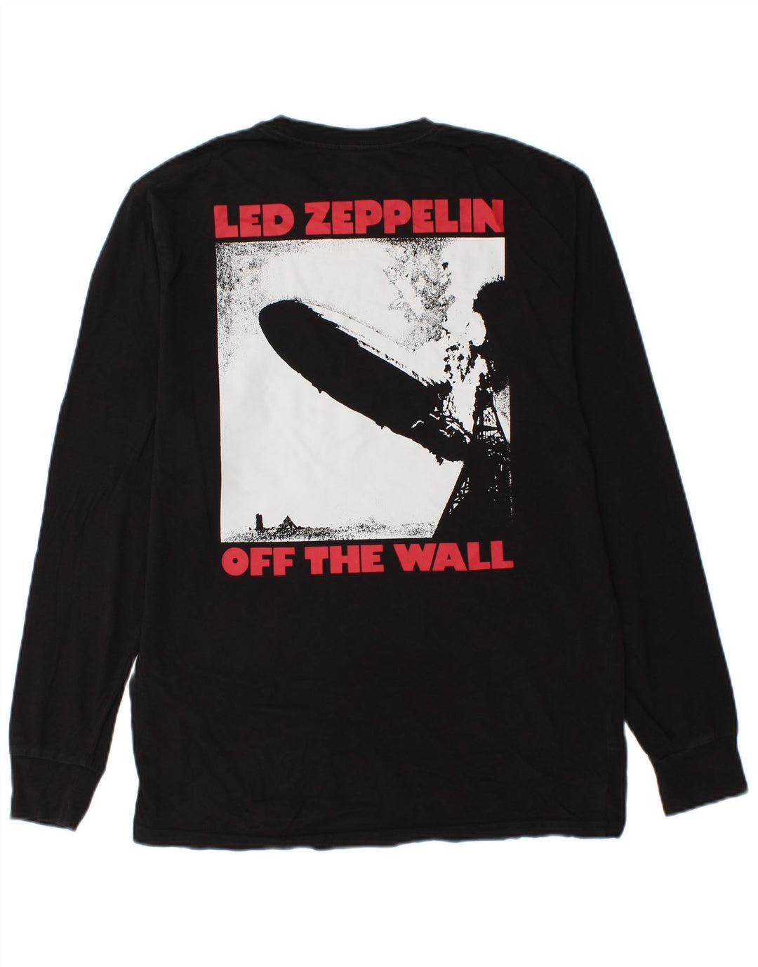 VANS Masculino Classic Fit Graphic Top Manga Longa Médio Algodão Preto