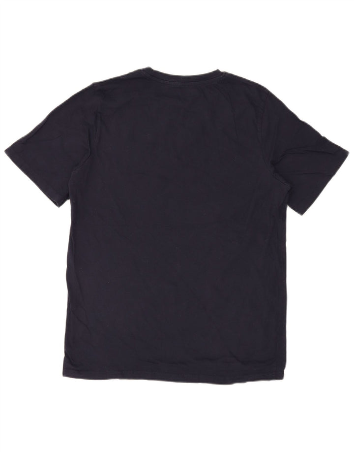 Camiseta gráfica masculina Jack & Jones Top médio azul marinho