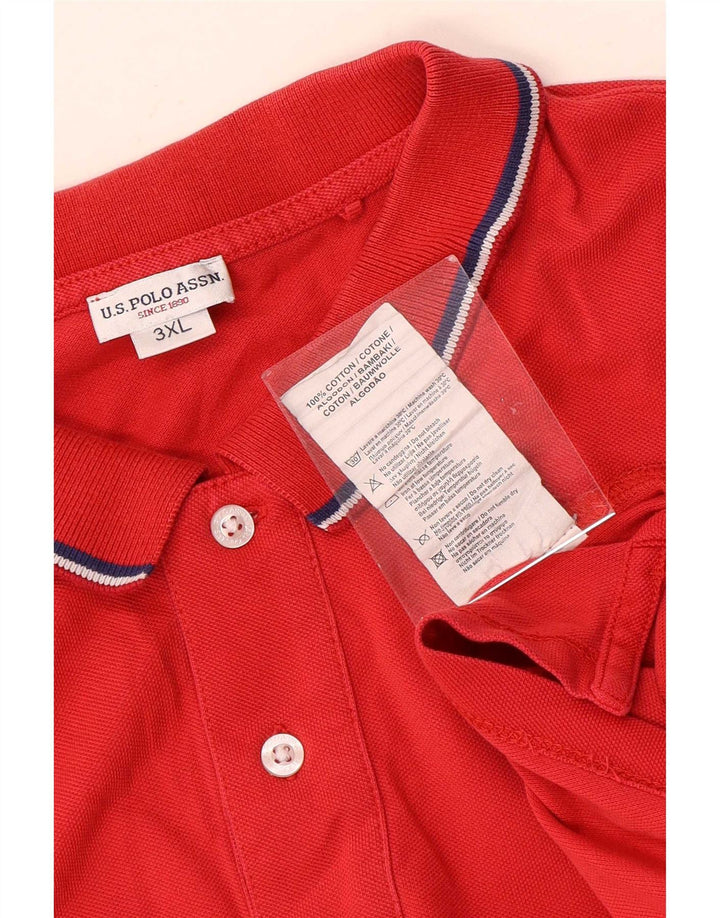 US Polo Assn. Camisa masculina 3XL algodão vermelho