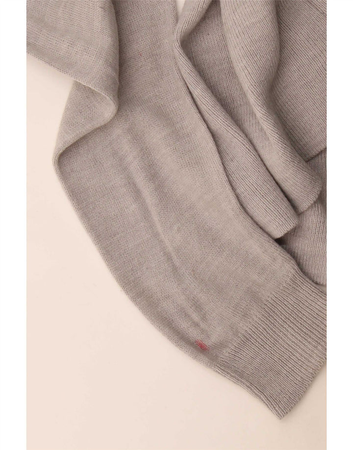 Marks & Spencer Suéter feminino Longline Open Cardigan Reino Unido 10 Pequeno Cinza