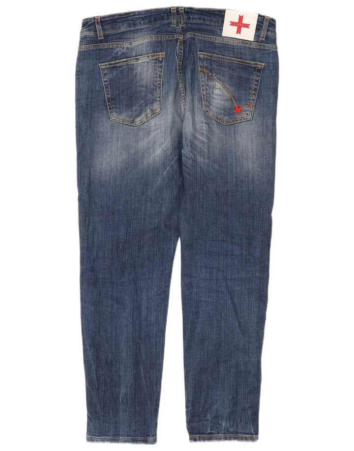 Zu Elements Mens Slim Jeans W40 L30 Azul Algodão