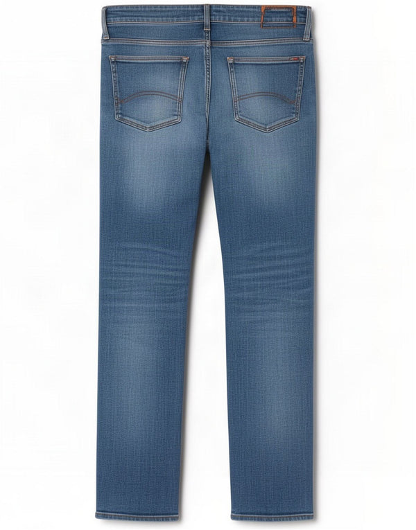Tommy Hilfiger Mens Straight Jeans W34 L32 Azul Algodão