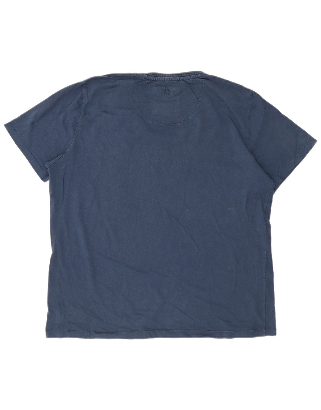 Camiseta gráfica masculina Fat Face Top XL algodão azul
