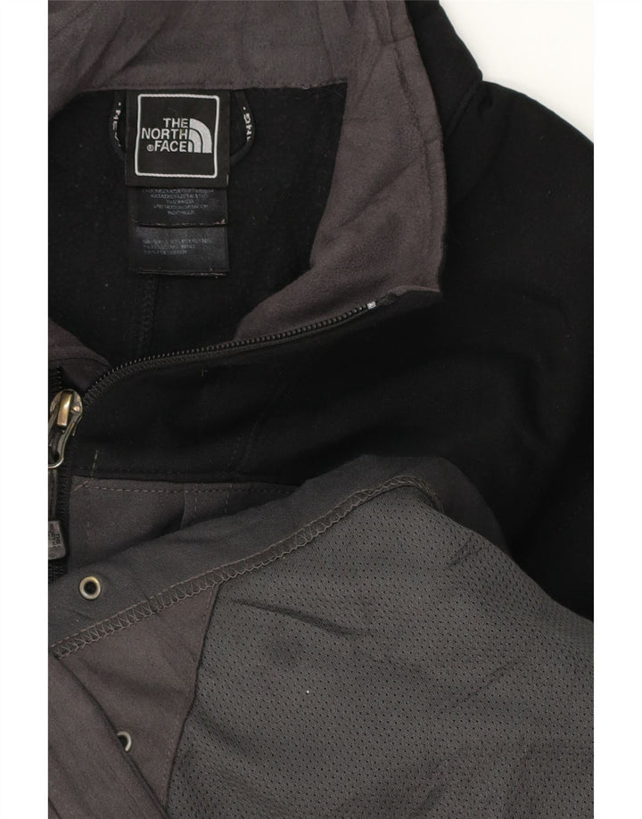 Jaqueta masculina de agasalho THE NORTH FACE cinza médio em bloco colorido de poliéster