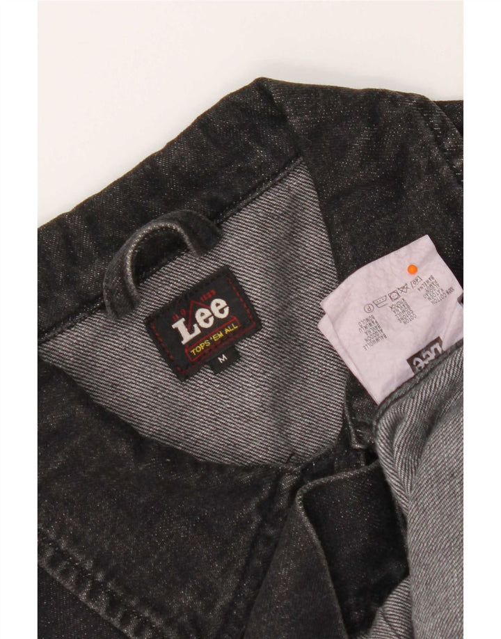 Jaqueta jeans masculina Lee UK 38 algodão preto médio