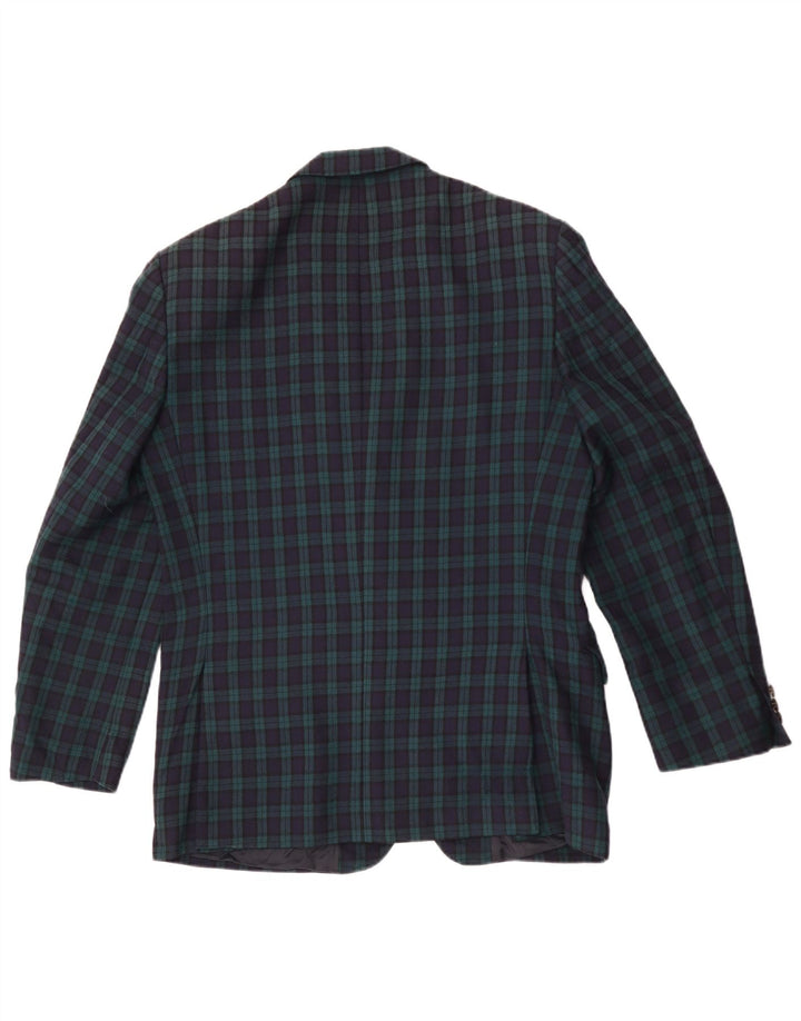Blazer Masculino Highland 2 Botões IT 50 Grande Xadrez Verde Lã