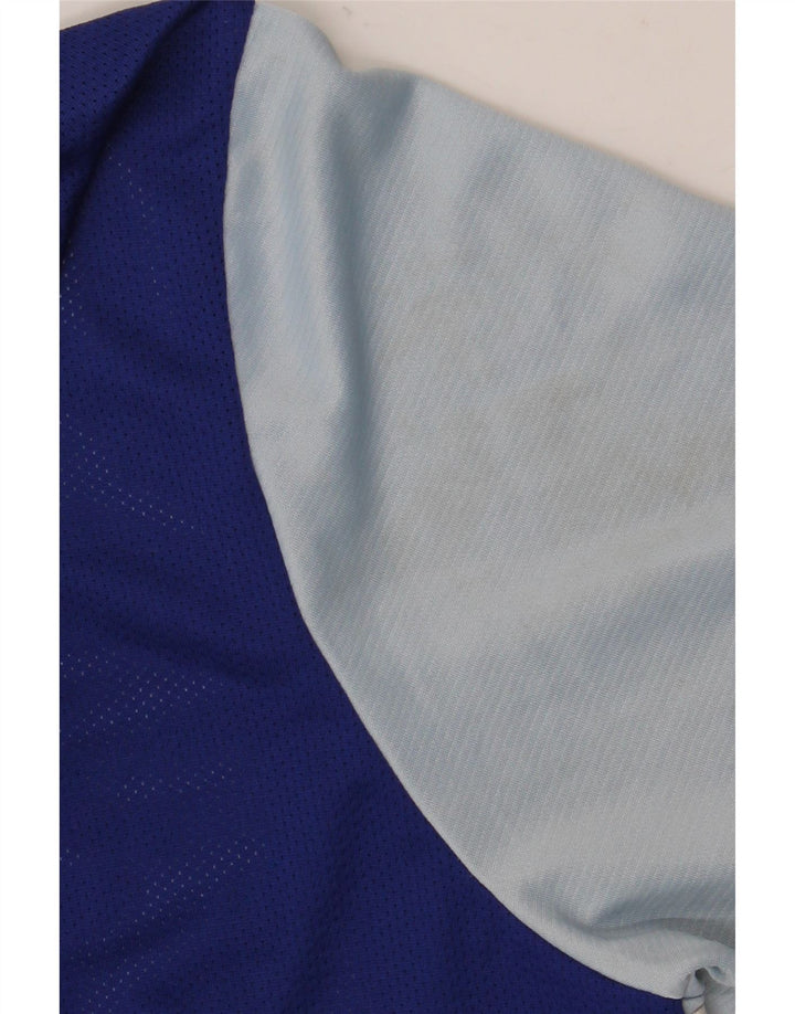 Camiseta masculina Nike Dri Fit Top XL azul colorblock poliéster