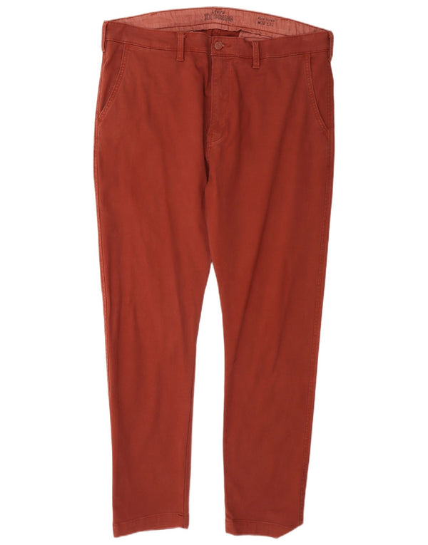 Calça Chino Masculina Slim Tapered Levi's W38 L32 Algodão Borgonha