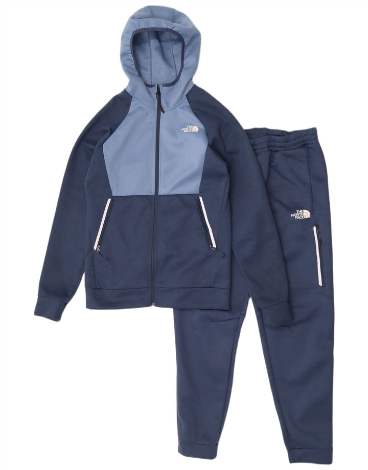 Fato de treino completo The North Face masculino pequeno azul marinho colorblock poliéster