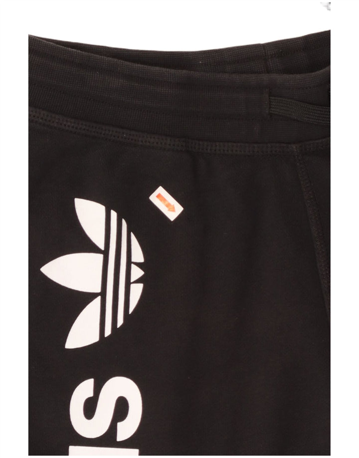 ADIDAS Mens Graphic Sport Shorts Pequeno Algodão Preto