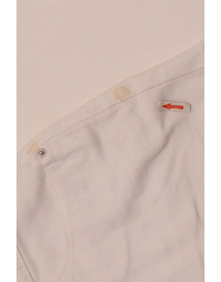 Shorts jeans feminino Calvin Klein W28 médio algodão branco